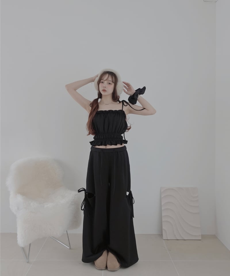 2点セットアップ①】キャミソール＋パンツ | FICTION TOKYO OFFICIAL