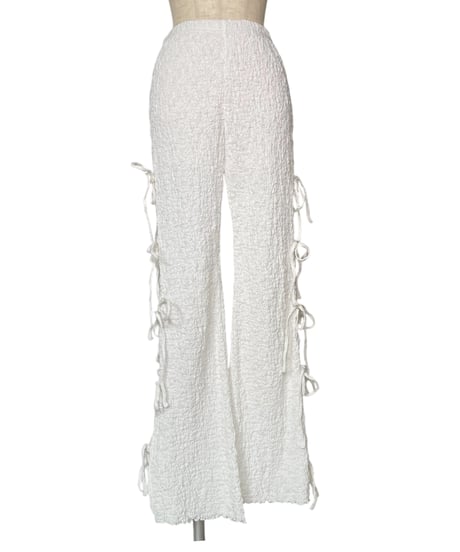 サイドリボンフレアパンツ / Side Ribbon Flare Pants