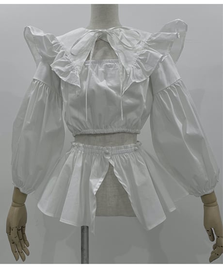 フリルビッグ襟ブラウス /   Fril Big Collar Blouse