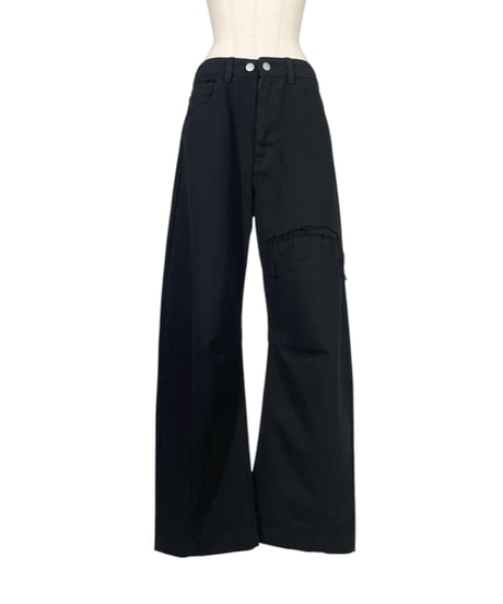 【Black】バレルデニム / BarrelLeg Denim