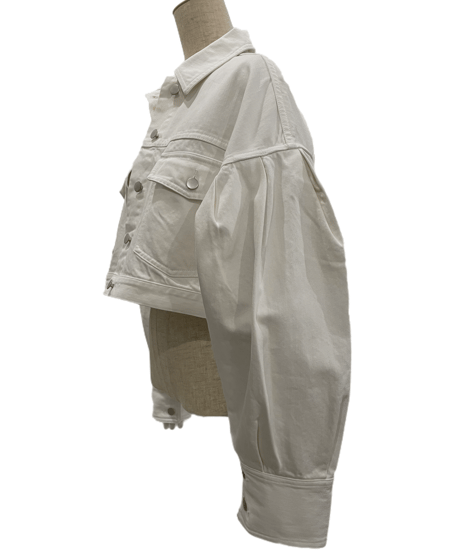 Puff Sleeve Cropped Jacket /パフスリーブクロップドジャケット