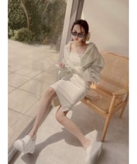 ビジューストラップスリットワンピ / Bijou Strap Slit One-Piece