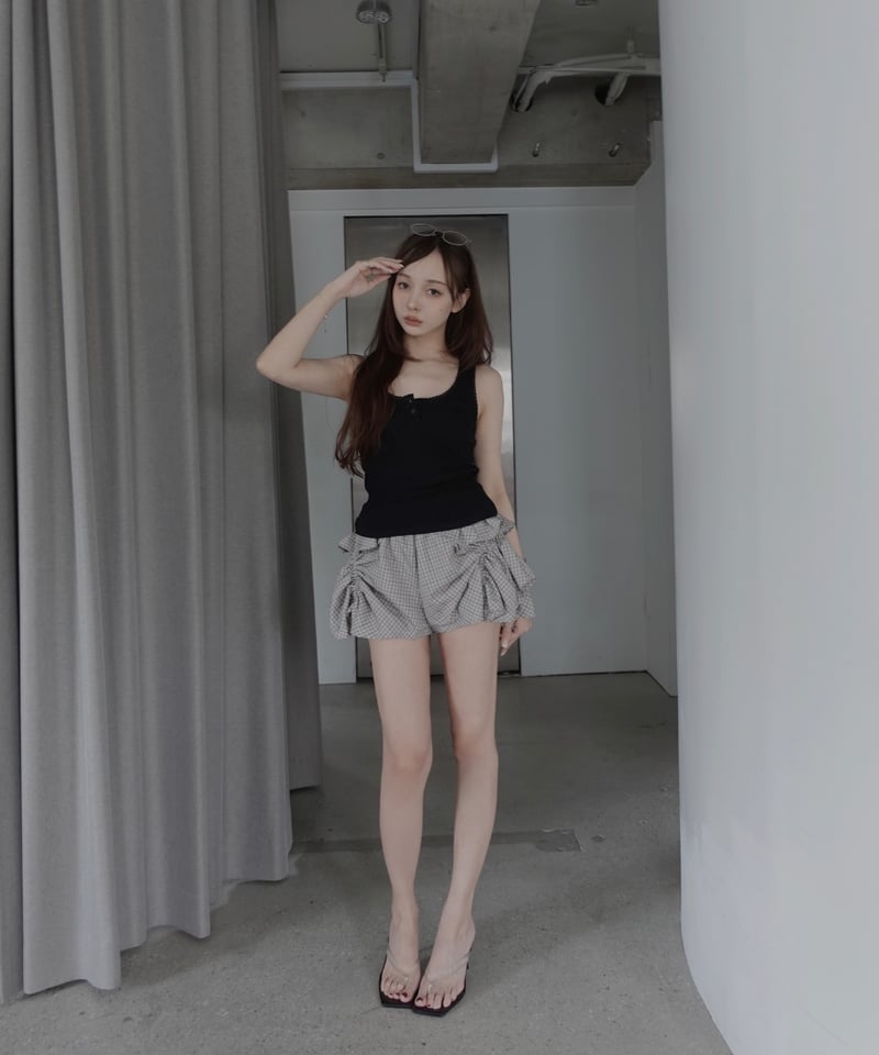 Basic Collection】フリルタンクトップ / Frill Tank Top |