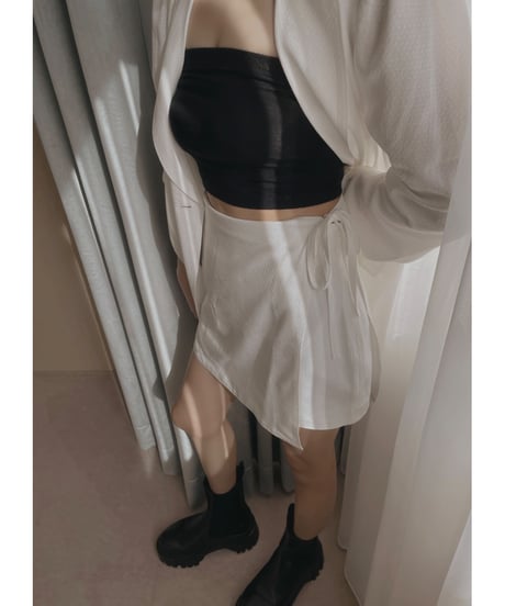ラップミニスカート(インナーショートパンツ付き) /Wrap Mini Skirt( +inner Short Pants)