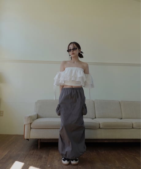 3wayスリーブボリュームフリルトップ / 3Way Sleeve Volume Frills Top