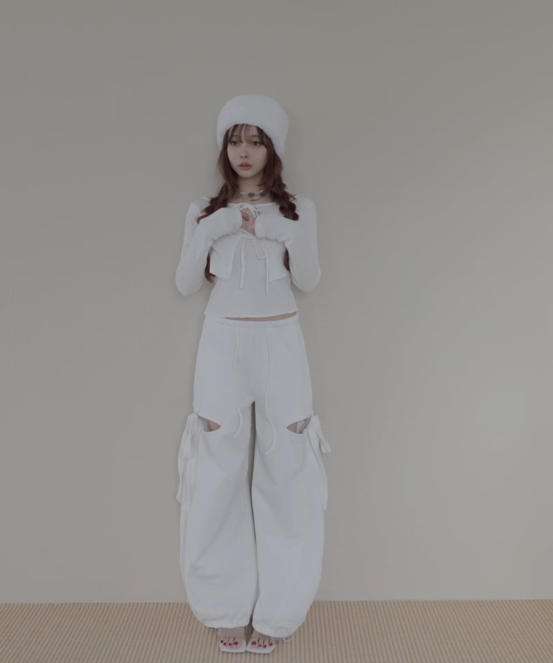 サイドカットスウェットパンツ/Side Cutting Sweat Pants | FICTI