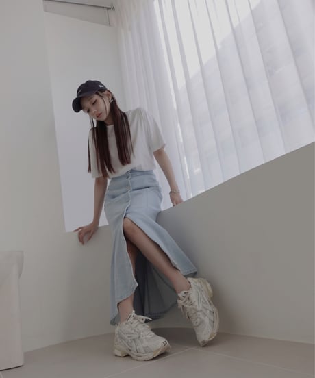 デニムフレアスカート /Denim Flare Skirt
