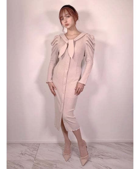 Sailor Collar Gown One-piece  セーラーカラーガウンワンピース