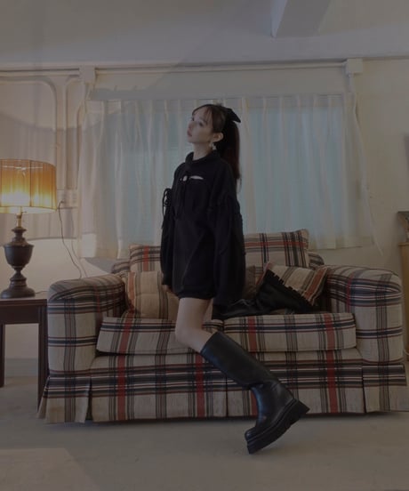 レースアップチュニックワンピ /  Laceup Tunic One-Piece