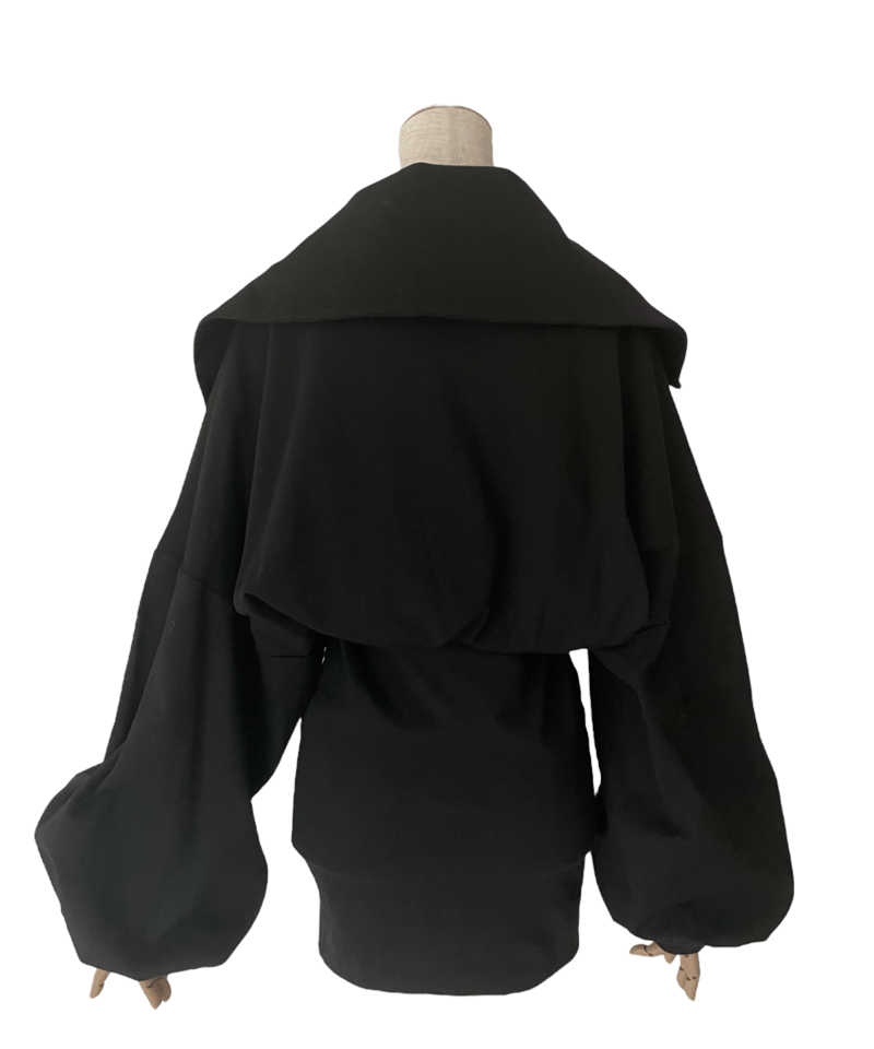 mini］ハーフジップアップスリットミニワンピース / Half Zip-up Skit M