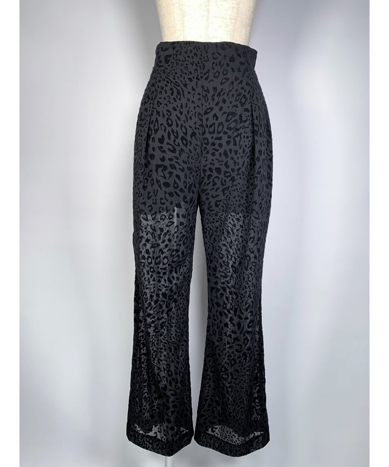 Leopard Sheer Pants レオパードシアーパンツ | FICTION TOKYO Leopard Sheer Pants レオパードシアーパンツ | FICTION TOKYO
