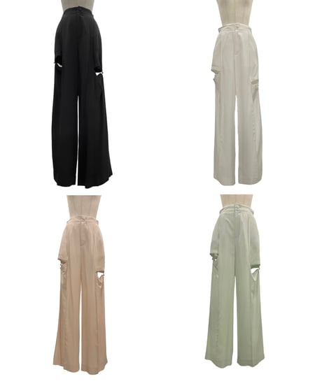 サイドカットシアーパンツ / Side Cutting Sheer Pants