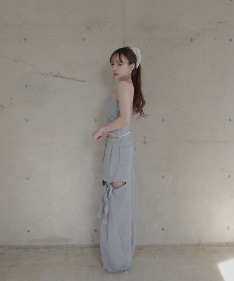サイドカットスウェットパンツ/Side Cutting Sweat Pants | FICTI