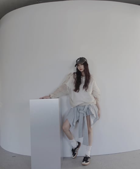 【Sweat Gray】ランダムスカート / Random Skirt