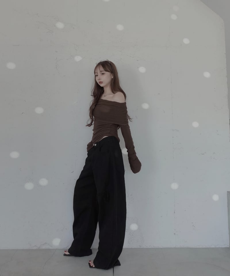 Basic Collection】2wayオフショルダーチュニック / 2way Off-S