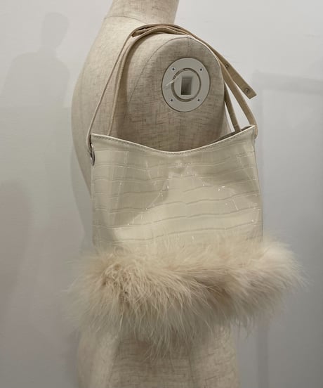 エナメルクロコフェザーバック / Enamel Croco Feather Bag