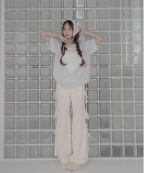 ルーズフィットリボンフレアパンツ/ Loose Fit Ribbon Flare Pants