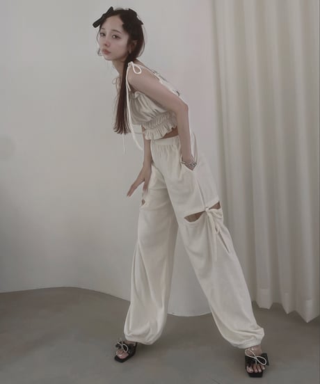 パイルサイドカットパンツ /Pile Side Cut Pants
