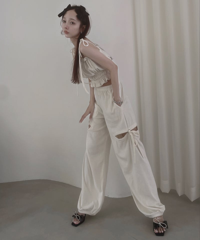 パイルサイドカットパンツ　Pile Side Cut Pants