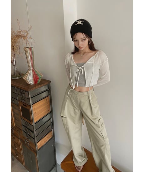 サイドカットタックパンツ / Side Cut Tack Bottoms