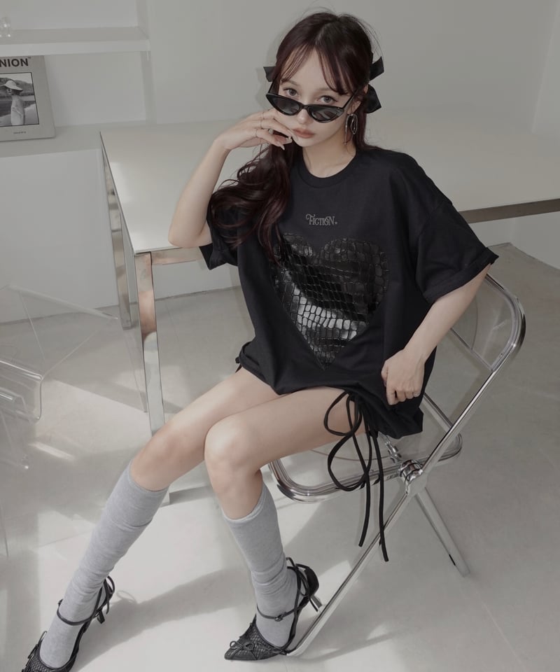 fiction tokyo tシャツ クロコハート クロコハートTシャツ / Croco Heart Tシャツ | FICTION TOKYO O