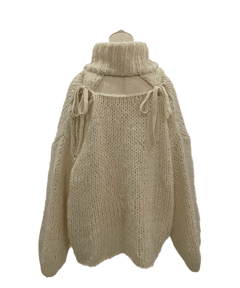 ハンドニッティングリボントップ / Hand Knitting Ribbon Top ハンドニッティングリボントップ / Hand Knitting Ribbon Top