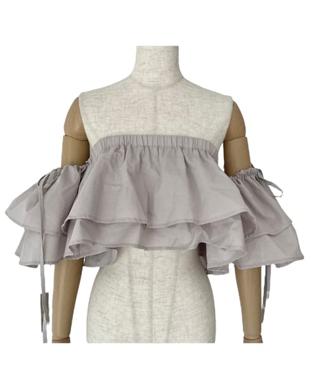3wayスリーブボリュームフリルトップ / 3Way Sleeve Volume Frills Top