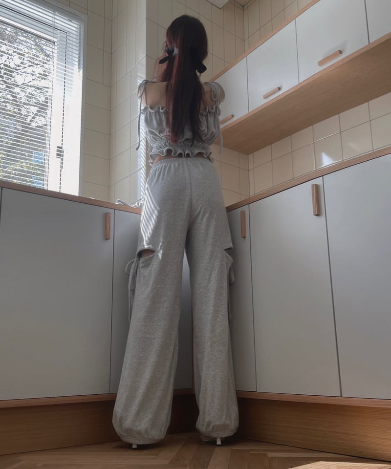 パイルサイドカットパンツ　Pile Side Cut Pants