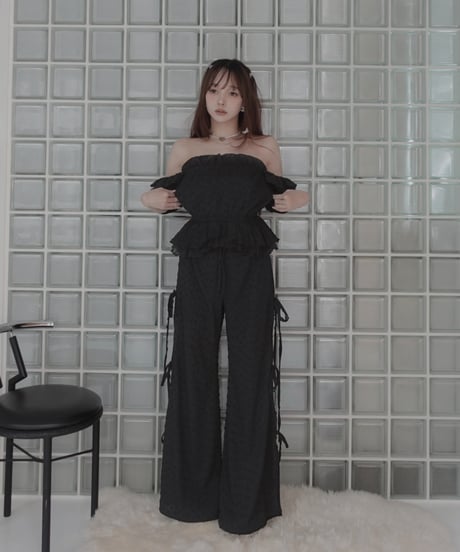 ルーズフィットリボンフレアパンツ/ Loose Fit Ribbon Flare Pants