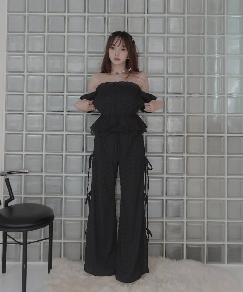 ルーズフィットリボンフレアパンツ/ Loose Fit Ribbon Flare Pants