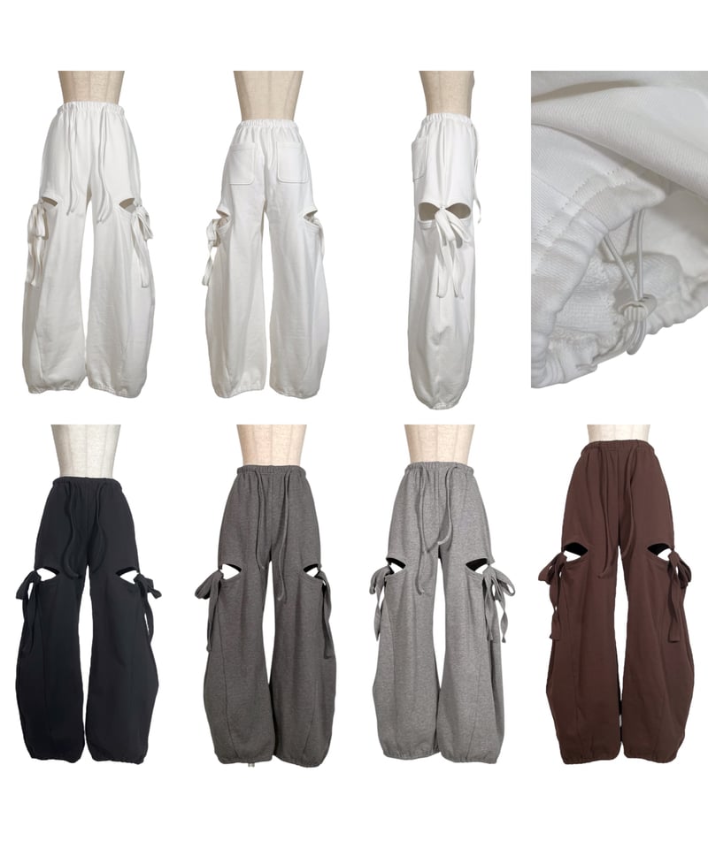 サイドカットスウェットパンツ/Side Cutting Sweat Pants | FICTI