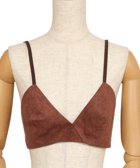 Fake Suede Bra top　スウェードブラトップ