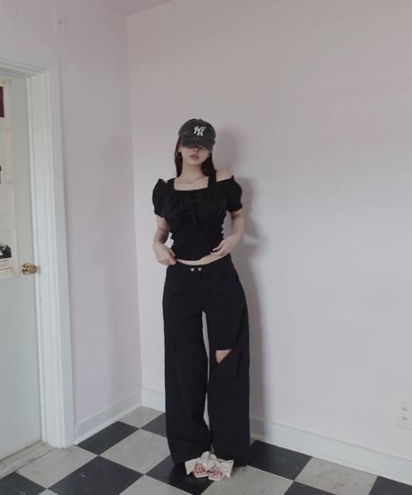 ［Black］2wayデニム / 2way Denim