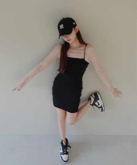 【Basic Collection】シアークロップドトップ-Short- /Sheer Cropped Top