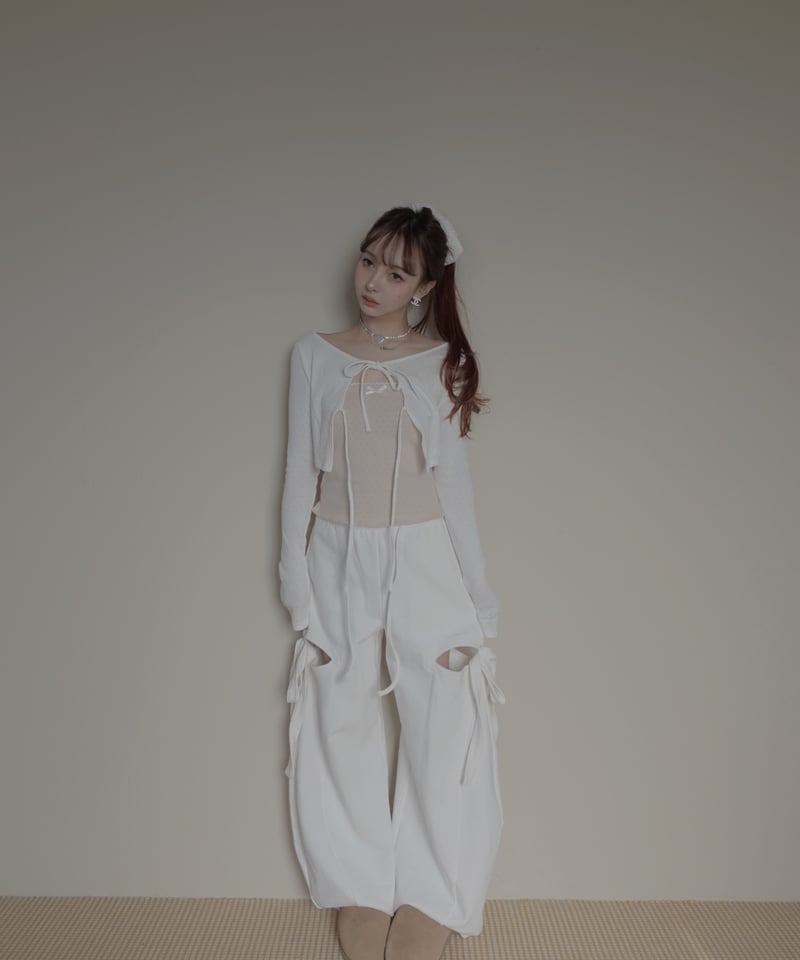 サイドカットスウェットパンツ/Side Cutting Sweat Pants | FICTI