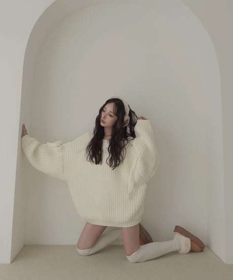 【♡Ivory♡】ホリデーリボンニット / Holiday Ribbon Knit