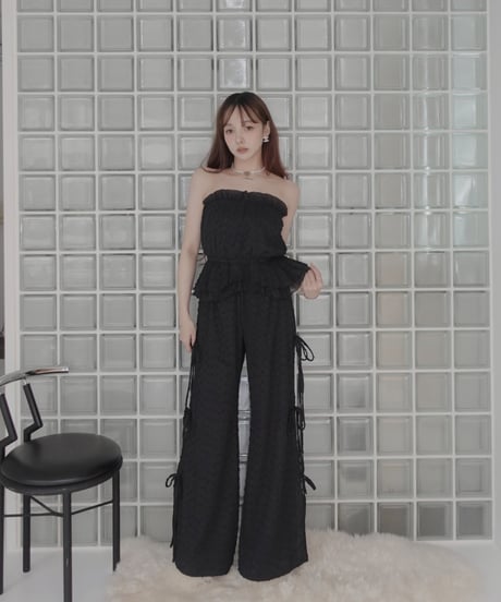 ルーズフィットリボンフレアパンツ/ Loose Fit Ribbon Flare Pants