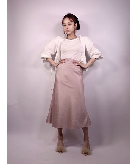 Emboss Flare Skirt　型押しフレアスカート