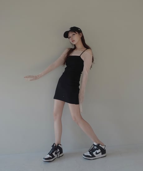 【Basic Collection】シアークロップドトップ-Short- /Sheer Cropped Top