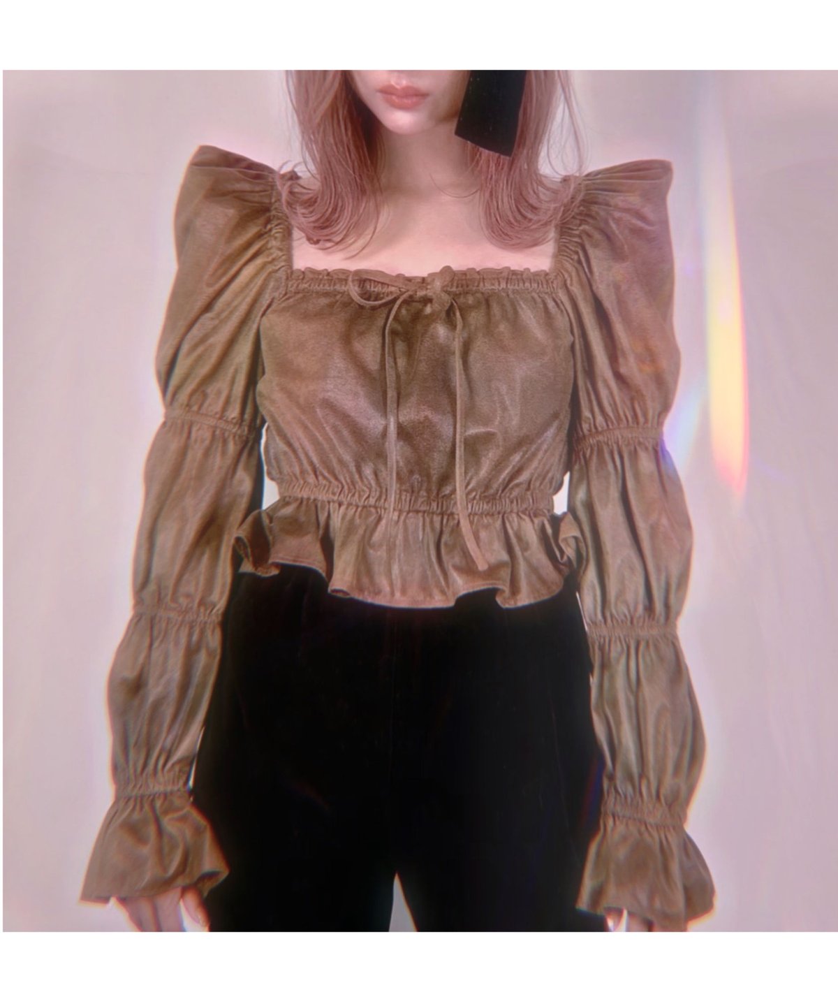 Front Ribbon Tops フロントリボントップス | FICTION TOKYO O