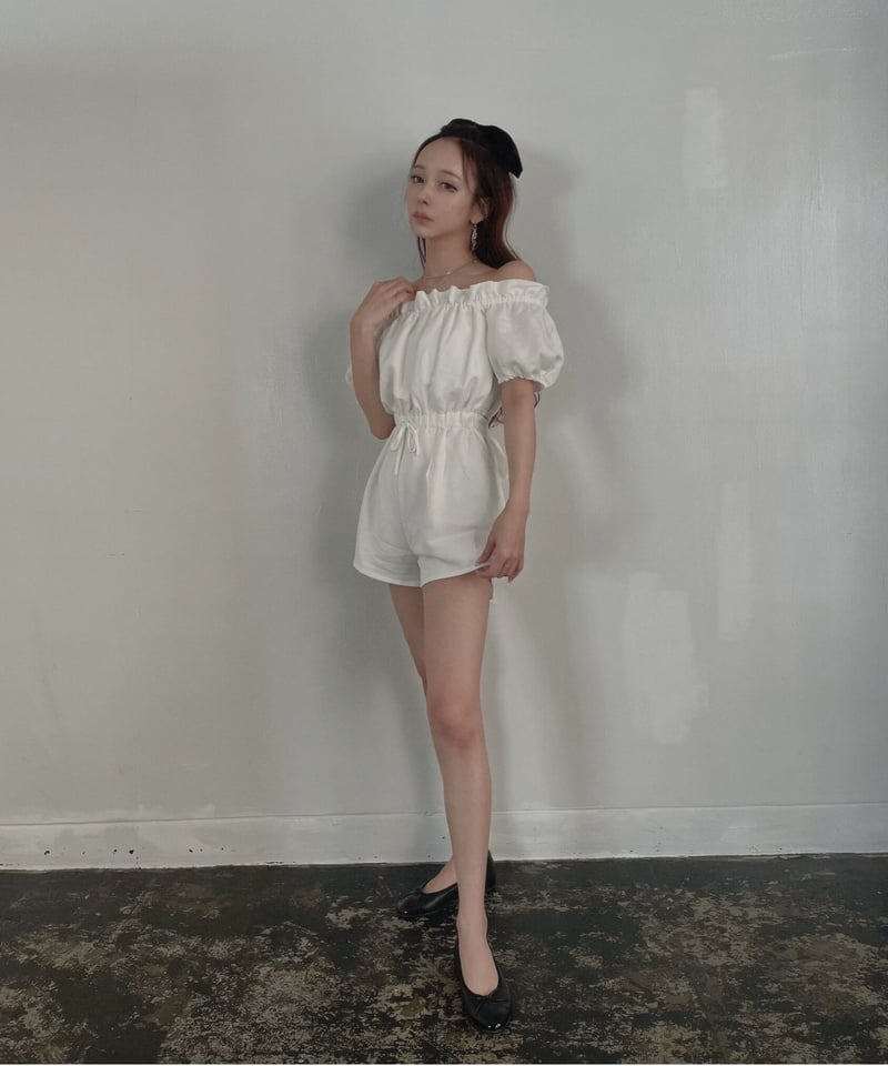 andwang Back ribbon rompers　ロンパース andwang Back ribbon rompers ロンパース