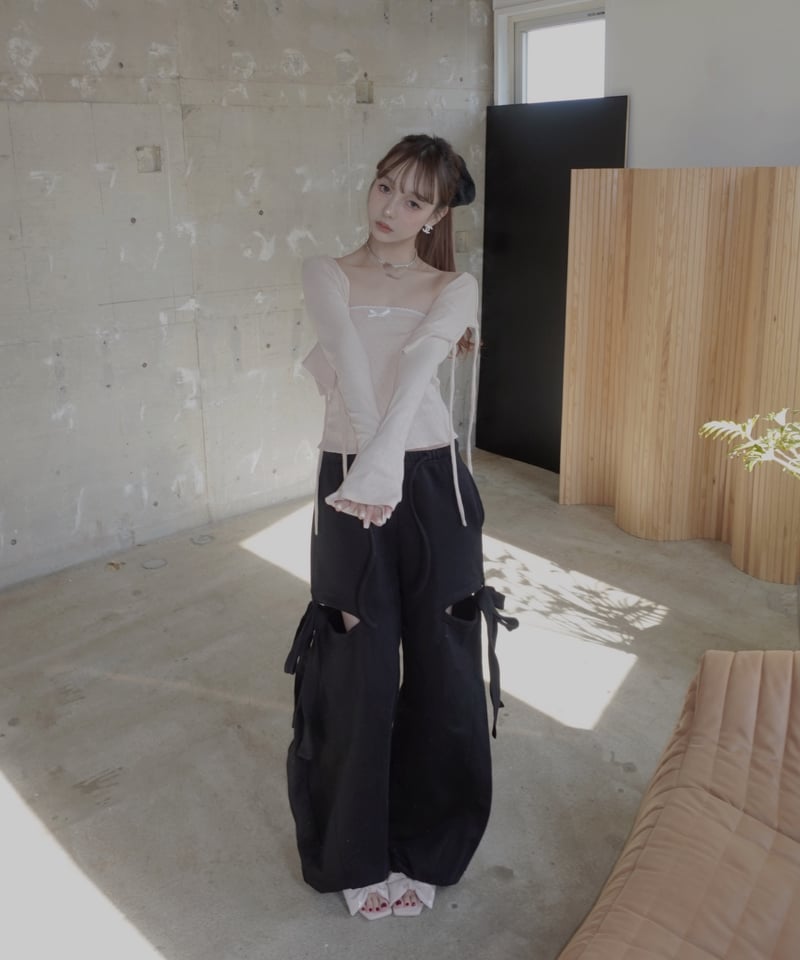 リボンカーディガン/Ribbon Cardigan | FICTION TOKYO OFFIC