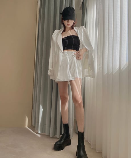 ラップミニスカート(インナーショートパンツ付き) /Wrap Mini Skirt( +inner Short Pants)