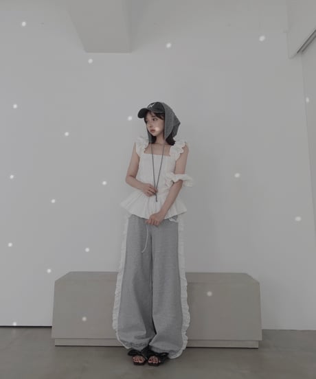 【Milk】コットンレーストップ(+ビッグシュシュ）/ CottonLace Top(+BigSHUSHU)