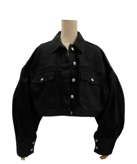 Puff Sleeve Cropped Jacket /パフスリーブクロップドジャケット