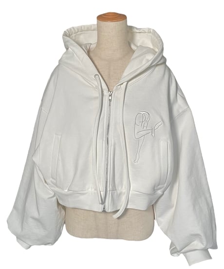 【Milk】ハートジップアップフーディー /Heart Zip-up Hoodie