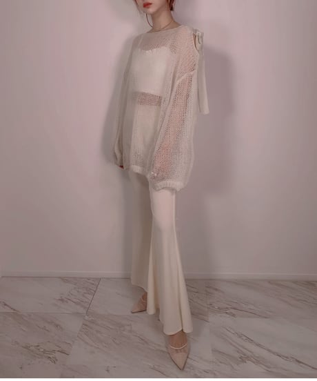 スプリングハイウェストフレアパンツ　Spring High Waist Flare Pants