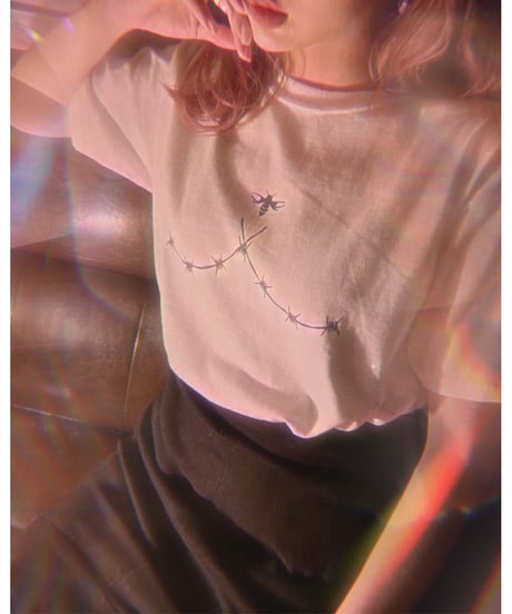 "Wire" T ワイヤープリントTシャツ