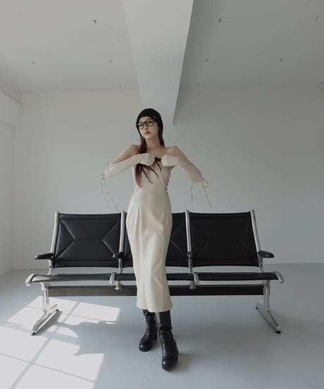 レザーベアワンピース(+グローブ) /FauxLeather Bare One-Piece(+Glove)
