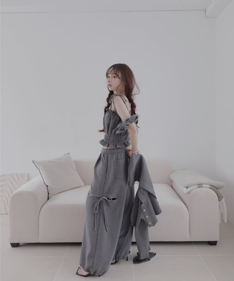 2点セットアップ①】キャミソール＋パンツ | FICTION TOKYO OFFICIAL